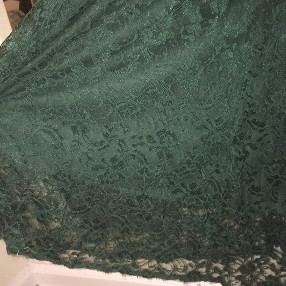 Dresses Hunter Green Lace Gown Poshmark